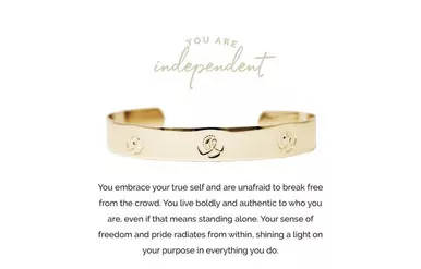 Independent Gold Cuff by Pieces of Me