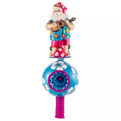 Island Time Finial Ornament by Christopher Radko -