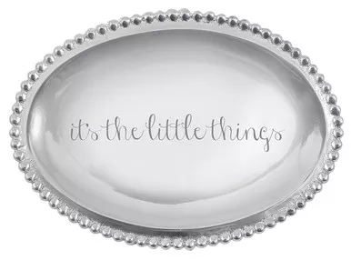 "It's the little things" Small Oval Tray by Mariposa