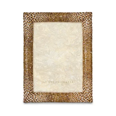 Jay Strongwater Reed Feather 5" x 7" Frame