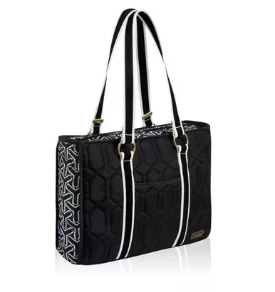 Jet Set Black Horizontal Tote II