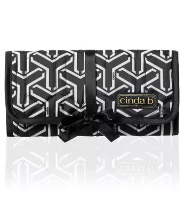 Jet Set Black Jewelry Roll