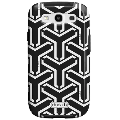 Jet Set Black Samsung Galaxy S3 Tough Case