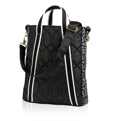 Jet Set Black Vertical Tote II