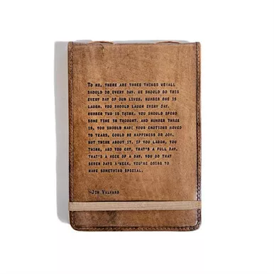 Jim Valvano Large Leather Journal by Sugarboo Designs