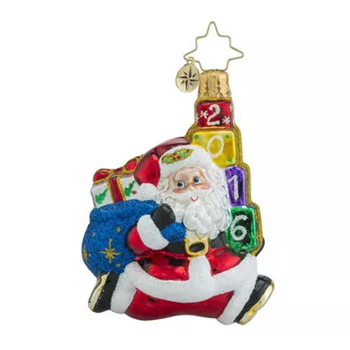 Jolly Leaping Little Gem Ornament by Christopher Radko