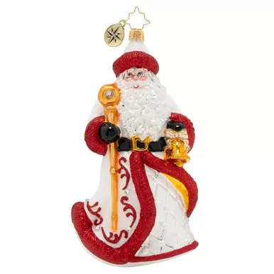 Kris Trimmed In Crimson Ornament by Christopher Radko