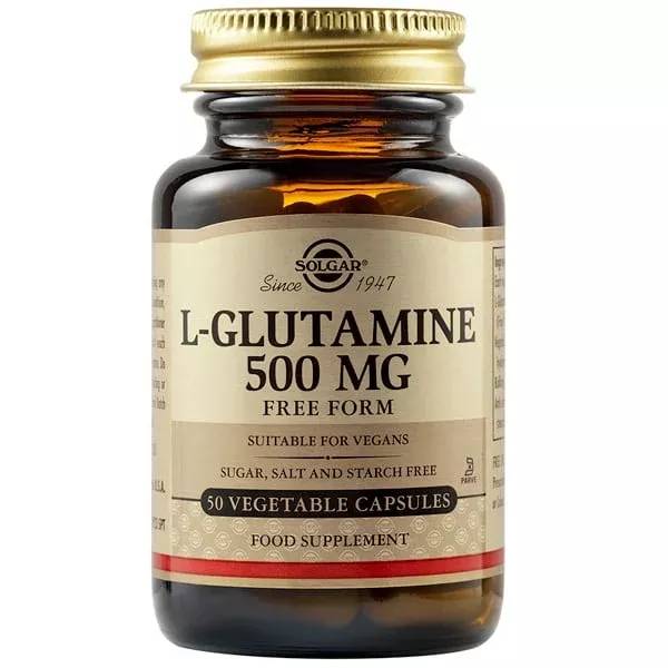 L-Glutamine 500 mg, 50 Vegetable Capsules