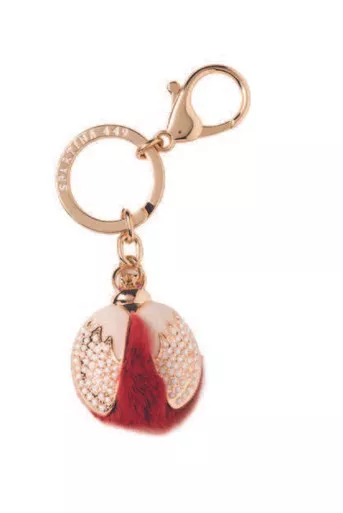 Ladybug Puff Pink Keychain - Oh So Witty by Spartina 449