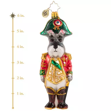 Lieutenant Schnauzer Ornament by Christopher Radko -