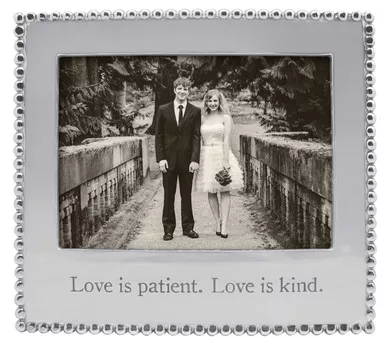 Love Is Patient Love Is Kind 5 x 7 Statement Frame by Mariposa