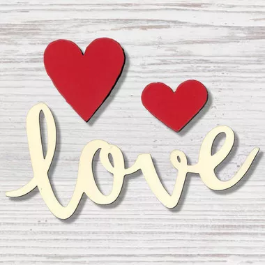 Love with Heart Magnet- Roeda
