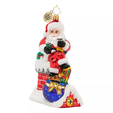 Lunch Hour Santa Ornament by Christopher Radko