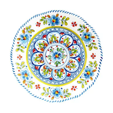 Madrid White Dinner Plate by Le Cadeaux