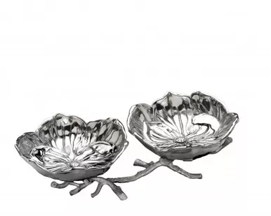 Magnolia 2-Bowl Server by Arthur Court