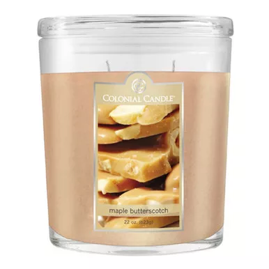 Maple Butterscotch 22 oz. Oval Jar Colonial Candle