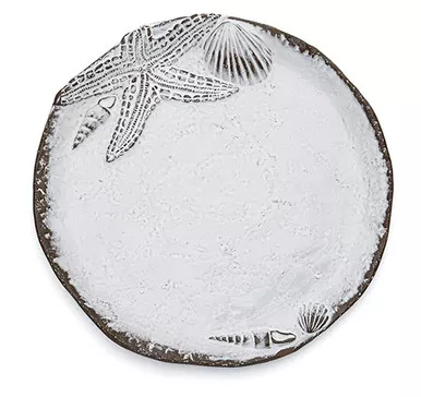 Marina White Dinner Plate - Arte Italica
