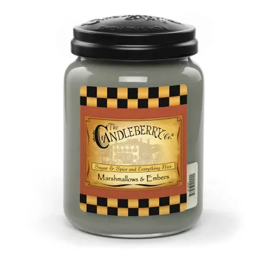 Marshmallow & Embers 26 oz. Large Jar Candleberry Candle