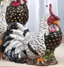 Medium Strutting Ceramic Rooster