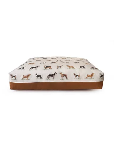 MediumCross Stitch Rectangle Dog Bed Coverby Harry Barker