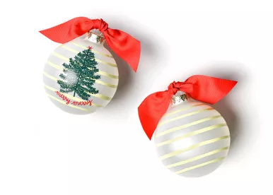 Merry Tree Glass Ornament by Happy Everything!