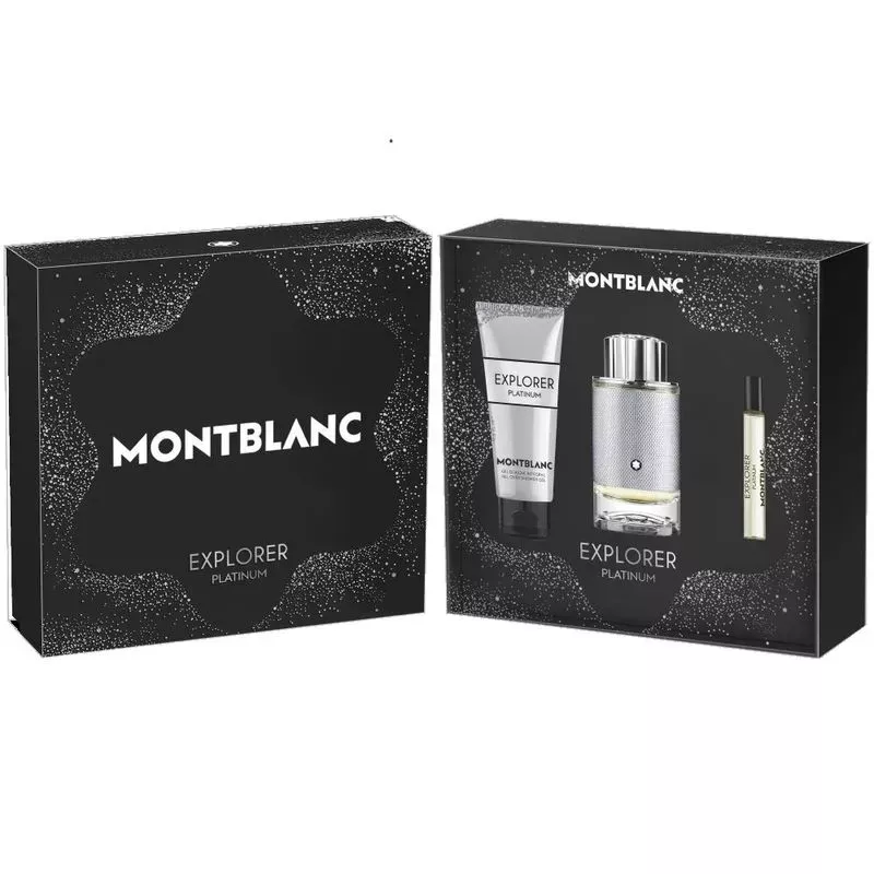 Mont Blanc Explorer Platinum 3 Pcs Set Edp For Men