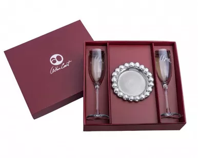 Mr. & Mrs. Champagne Set by Arthur Court