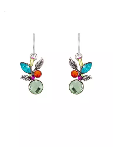 Multi-Color Leaf & Fruit Earrings 7555 - Firefly Jewelry