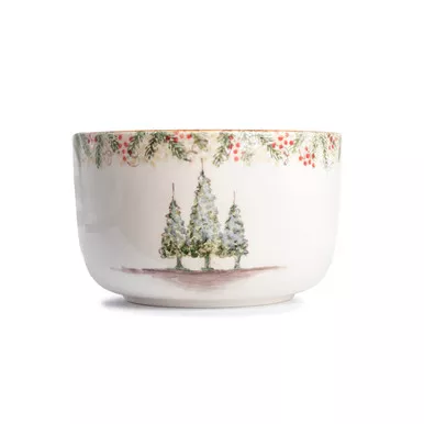 Natale Deep Serving Bowl by Arte Italica