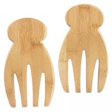 Natural Bamboo Salad Hands by Totally Bamboo
