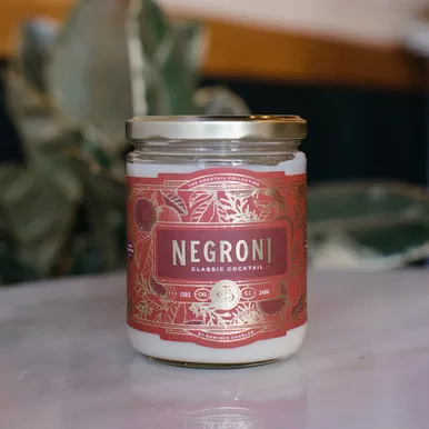 Negroni Cocktail 12 oz. Rewined Candle