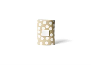 Neutral Dot Mini Oval Vase by Happy Everything!