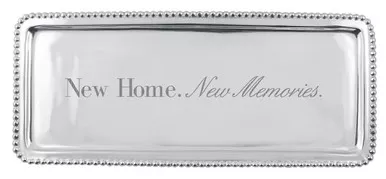 "New Home. New Memories." Long Tray by Mariposa