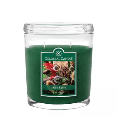 NEW! - Thistle & Pine 8 oz. Oval Jar Colonial Candle