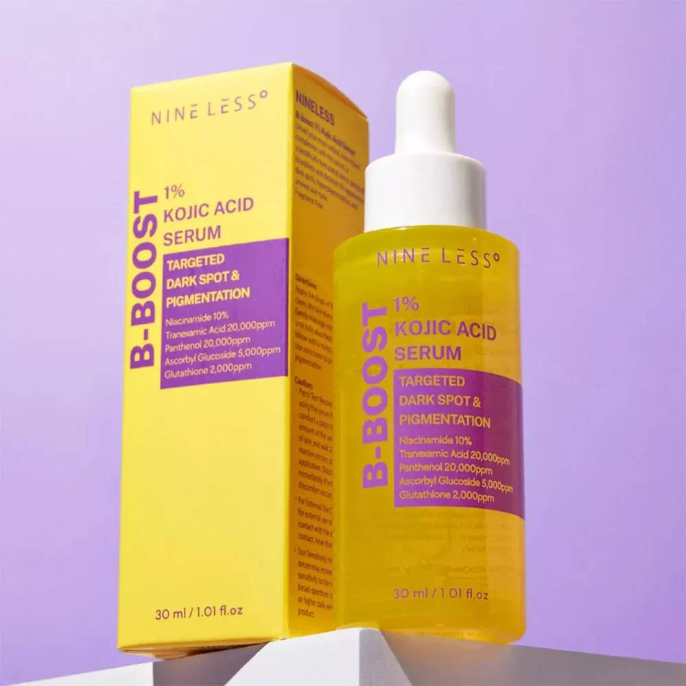 NINE LESS B Boost 1% Kojic Acid Corrector Serum 30 ml / 1 oz