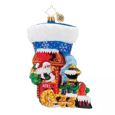 Noel Express Stocking Ornament by Christopher Radko