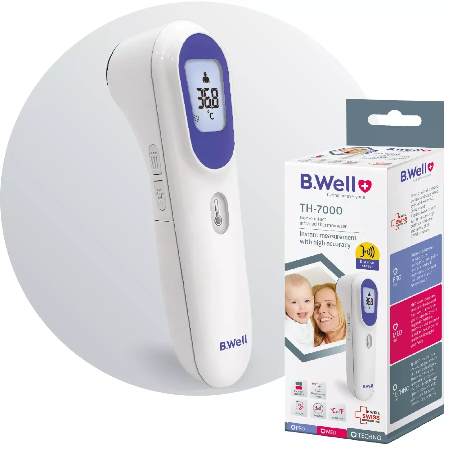 Non-contact infrared thermometer TH-7000