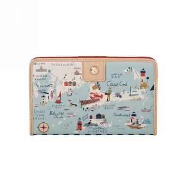 Northeastern Harbors Snap Wallet - Oh So Witty by Spartina 449