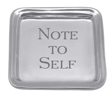 "Note To Self" Signature Post-It Note Holder by Mariposa