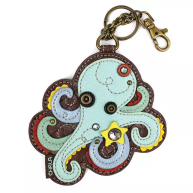 Octopus Key Fob and Coin Purse by Chala