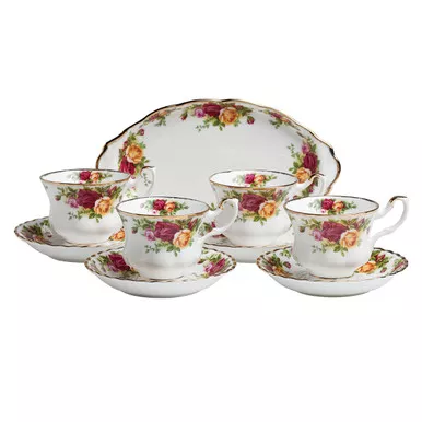 Old Country Roses 9-Piece Tea Set by Royal Albert