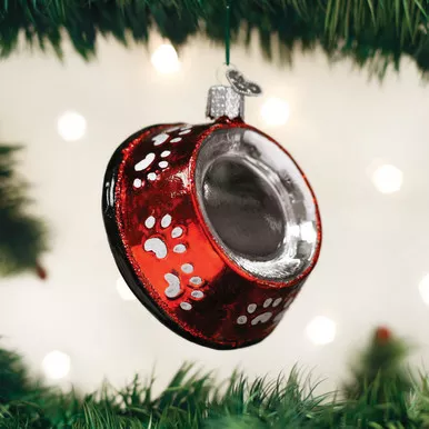 Old World Christmas Dog Bowl