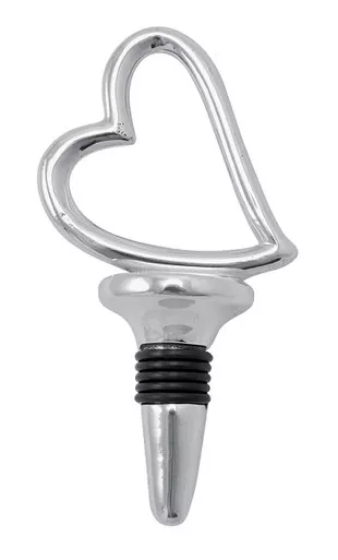 Open Heart Bottle Stopper by Mariposa