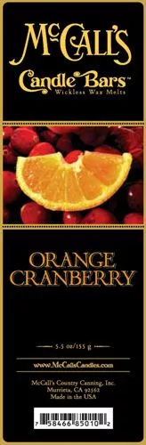Orange Cranberry McCall's Candle Bar