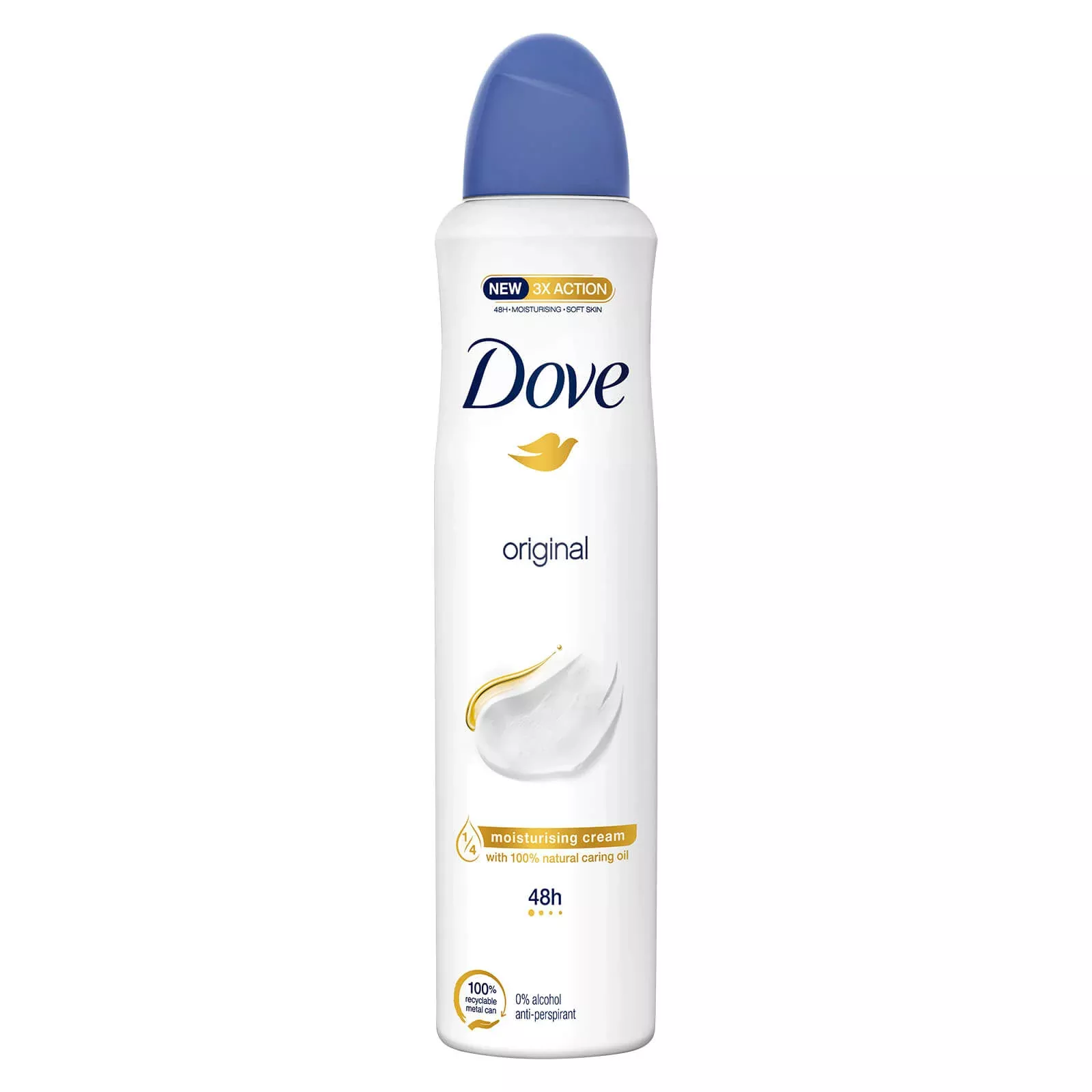 Original Antiperspirant Deodorant Dry Spray Moisturizing Cream