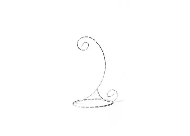 Ornament Stand Silver and White by Happy Everything!