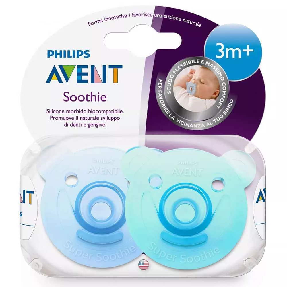 Orthodontic Soothee Stronger Teat 3M+ Boy 2 Shaped