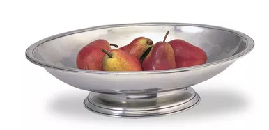 Oval Footed Centerpiece Bowl by Match Pewter