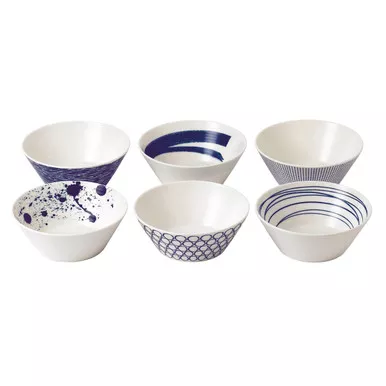 Pacific Mixed Patterns Bowls - Set of 6 - by Royal Doulton