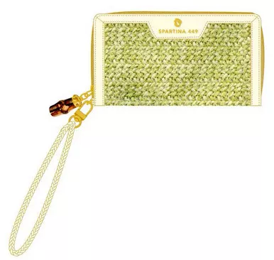 Pearl Bamboo Chic Zip Wallet by Spartina 449